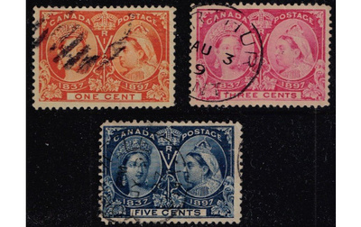 Kanada 1897 Viktoria 3 kpl o