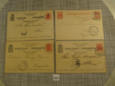 Ehiökortteja 4 kpl. 1890-1915