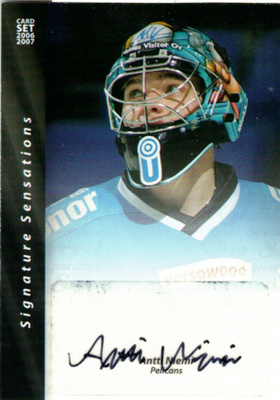 2006-07 Cardset ANTTI NIEMI Pelicans Signature Sensations