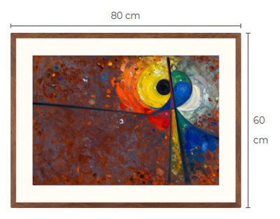 Uusi uniikki Ruoste art print taulu 60 cm x 80 cm