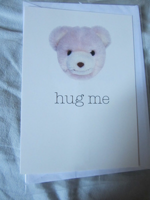 Nalle - kortti : Hug me - be my Valentine