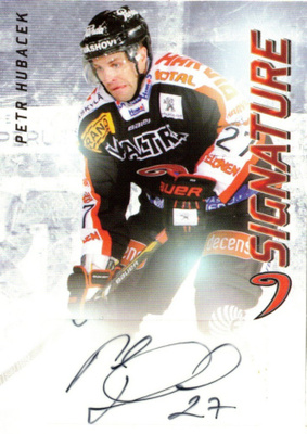 2015-16 Cardset PETR HUBACEK  JYP Signature nimmari