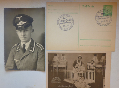 Postikortti, valokuva Saksa hakaristi aika 1937
