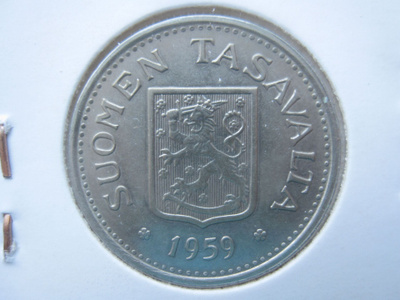 100 markkaa 1959 hopeaa