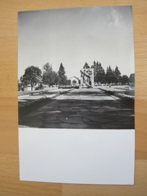 VANHA Valokuva Sankaripatsas Rauma 1940-l