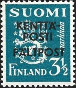 1943 KP 3½ mk lisäpainama kenttätyyppi 2 ** LaPe KP 5 kt 2