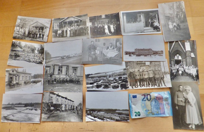 18 VANHAA Sotilasvalokuvaa Mikkeli Hirvensalmi 1920-l