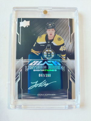 Joona Koppane. - 23-24 UD Black Lustrous Rookies Signatures