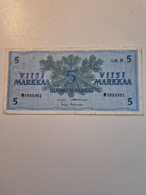 Suomi	1963	 5 markkaa 2kpl (14395-6)