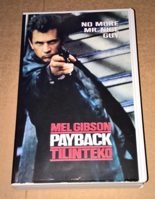PAYBACK TILINTEKO MEL GIBSON VHS