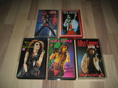 Alice Cooper Musiikkivideot 5kpl (VHS)