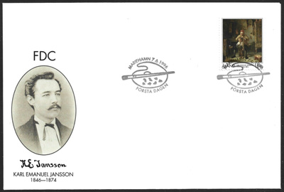 FDC Åland 1996 Karl Emanuel Jansson  LaPe ÅL 116