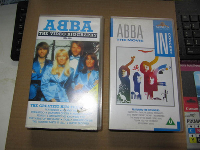 VHS Video 2kpl : Abba The Video Biography/The Movie UUSI
