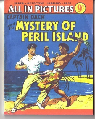 comic b, Super Det 55 Captain Dack.. mystery of Peril Island