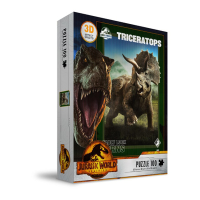 JURASSIC WORLD TRICERATOPS 3D EFFECT PUZZE	(21 619)	3d palap