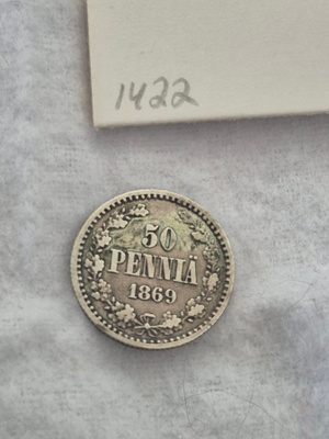 50 penniä 1869, Suomi