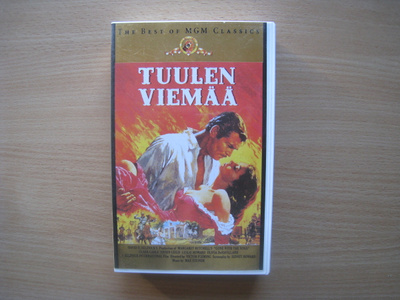 TUULEN VIEMÄÄ (clark gable/vivien leigh) vhs