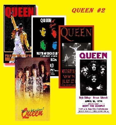 QUEEN --- julistesetti 5kpl --- 21cm x 30cm #2