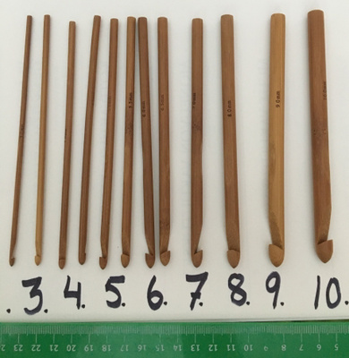 virkkuukoukku 3 mm - 10 mm