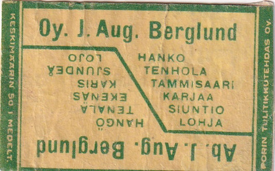 Oy. J. Aug. Berglund , Hanko  s15/1
