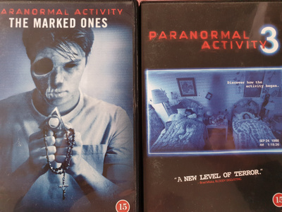 Paranormal Activity 3 ja 5 dvd