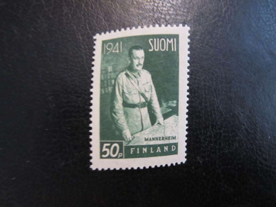 1941 Sotamarsalkka C.G.E. Mannerheim 50 p vihreä W2 **