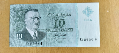 10mk 1963 Litt.A, KO1-Tam(v), K*-sarjaa, KL 9