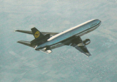 LENTOKONEKORTTI - DC 10 LUFTHANSA