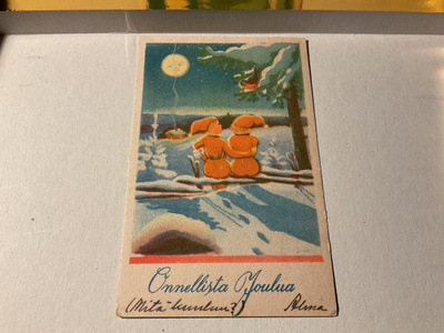 Postikortti Hyvää joulua 1940-luku