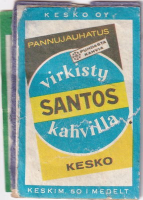 SANTOS,  virkisty kahvilla , Kesko  ,  e50