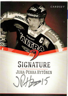 2012-13 Cardset JUHA-PEKKA HYTÖNEN JYP Signature nimmarI