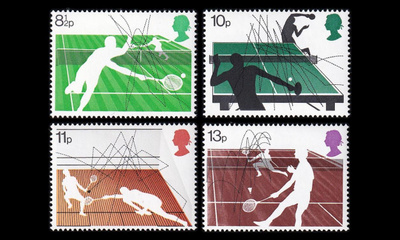 Iso-Britannia 727-30 ** Wimbledonin tennisturnaus (1977)