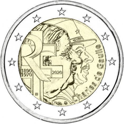 RANSKA ERIKOISEURO 2 EUROA 2022 (DE GAULLE) 