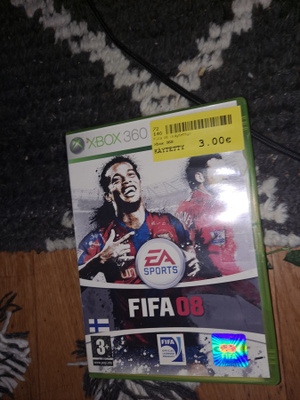 Xbox 360 Fifa 08 videopeli