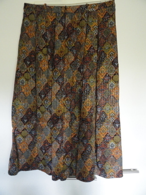 Vintage; värikäs hame, koko 40