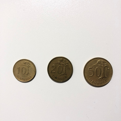 10 mk, 20 mk & 50 mk