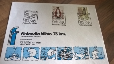 Kuori Finlandia hiihto 75km 1981 erikoisleimalla
