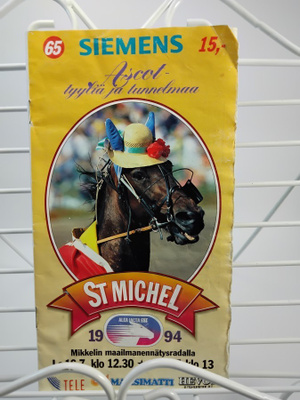 St Michel ravit Mikkeli 16., 17.7.1994 lähtöluettelo