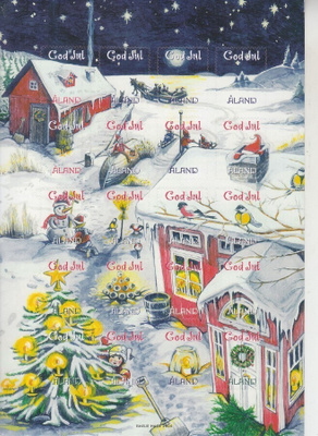 Åland 2004  joulumerkkiarkki.