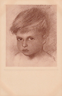 Postikortti, Poika, taidekortti 193, Walter Schachinger fec