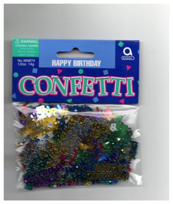 KONFETTEJA °°HAPPY BIRTHDAY°°  /(Avaamaton pss 14g)