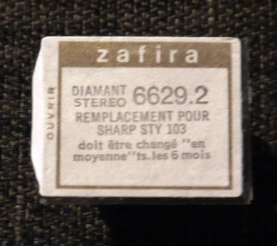 Levysoittimen neula Zafira Diamant 6629.2 (SHARP STY 103)