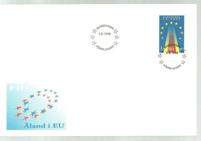 ÅLAND EPK FDC 2/1995: Euroopan Unioni