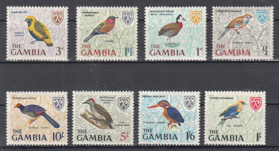 GAMBIA erä lintu aihetta 1966
