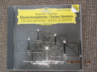 MOZART - WEBER - CLARINET QUINTETS (CD)