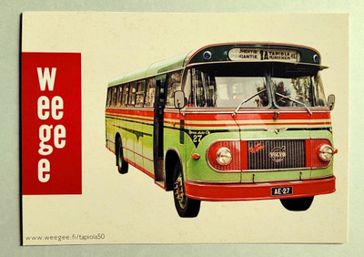 Postikortti: Linja-auto Volvo B615 Wiima