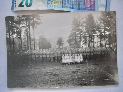 VANHA Valokuva Suojeluskunta Kirvu Luov. Karjala 1937