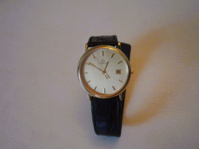 Omega De Ville quartz miesten teräsrannekello
