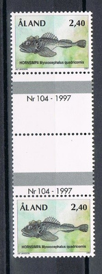 1997  Yleism 2,40mk välilöpari nrolla  ++