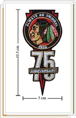 NHL - Chicago Blackhawks -kangasmerkki / haalarimerkki